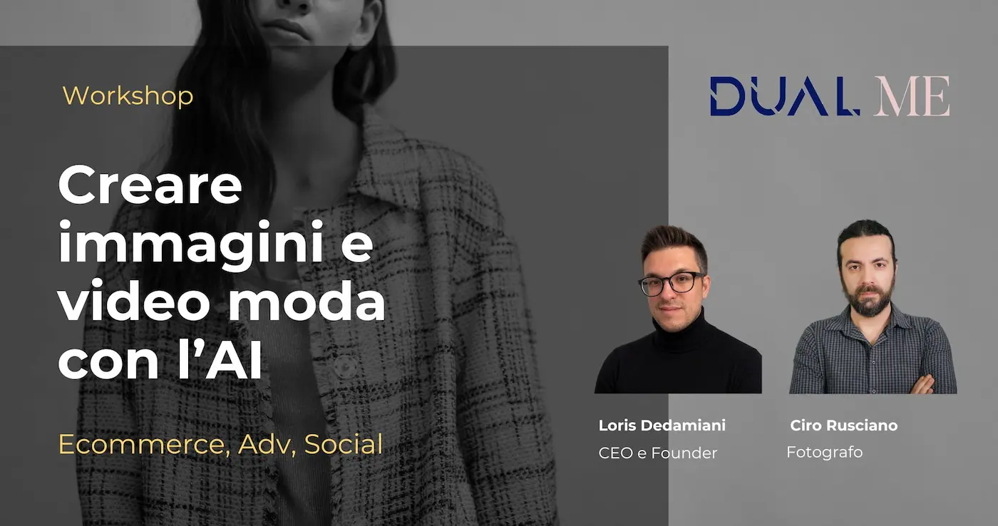 Creare immagini moda con l'AI - live workshop