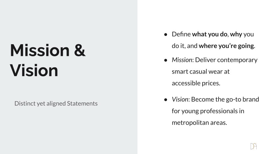 Mission and Vision for Fashion Companies