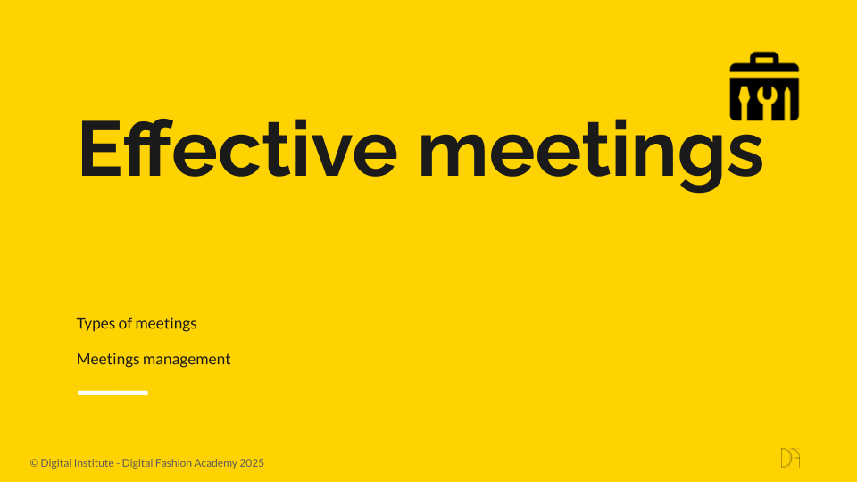 Effective meetings